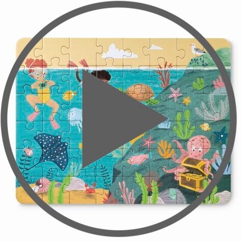 Hape puzzel Ocean Friends - houten legpuzzel voor kinderen-3
