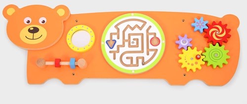 Viga Toys wandspeelbord beer - educatief muurspeelgoed voor kinderen