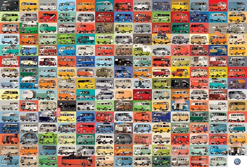 Eurographics Volkswagen Groovy Bus Puzzle - 2000 Teile Vintage