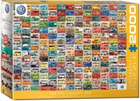 Eurographics Volkswagen Groovy Bus Puzzle - 2000 Teile Vintage-2