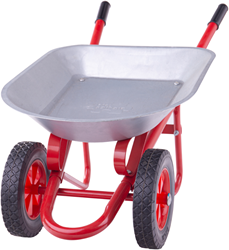 BigJigs Kinder Schubkarre - Metall Gartenspielzeug Outdoor